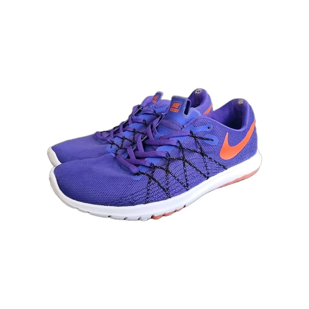 Nike Flex Fury 2 Running Shoes Women's Size 6.5 Purple Pink Sneakers Shoes #1011